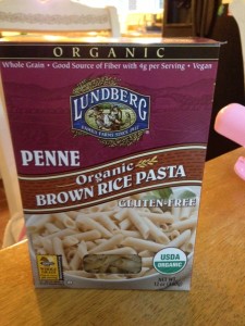 Brown rice pasta