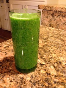 Starting the day with my Green Smoothie