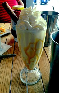 Delicious Salted Caramel shake at Grill Marks
