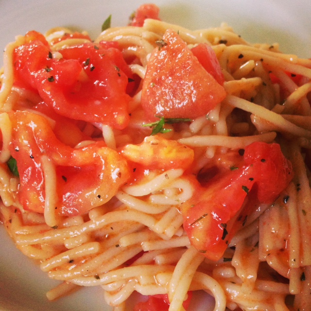 Spaghetti w/ Tomato and Lemon