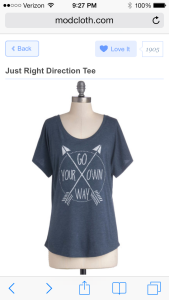 Modcloth Right Direction Tee