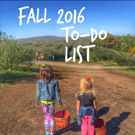 Fall 2016 To Do List