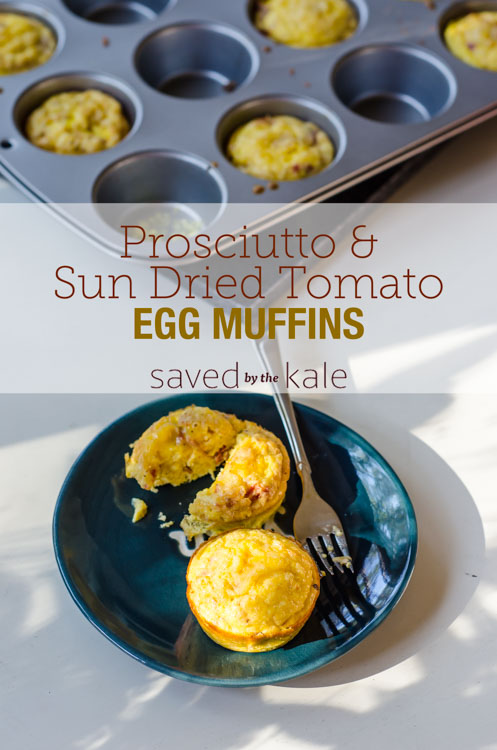 proscuitto and sun-dried tomato egg muffins