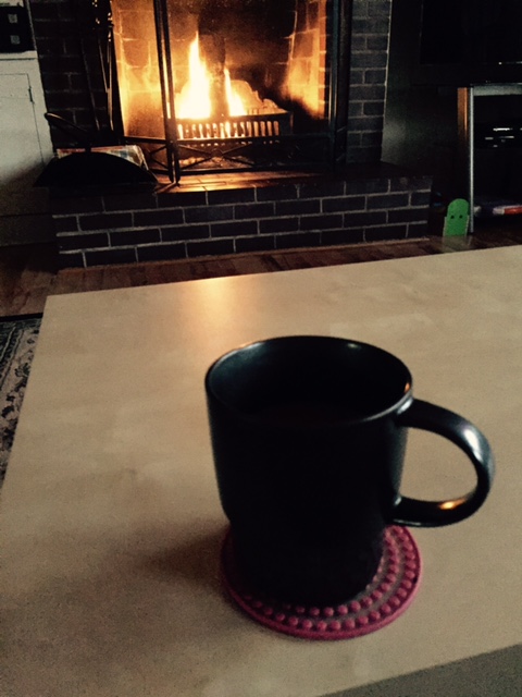 coffee by fire