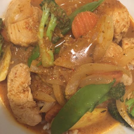 panang chicken curry